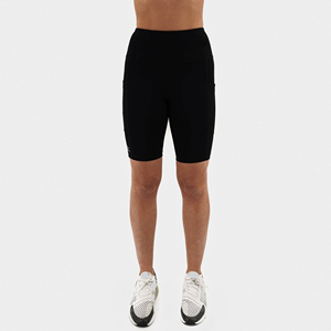 Shorts de compression pour femme, taille haute, coupe ajustée, respirants, séchage rapide, anti-frottement, en polyester, élasthanne et coton, OEM - Product Image 2