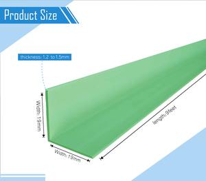 Protector de Esquinas en Forma de L de PVC Resistente – Protector de Bordes de Plástico Industrial y Perfil de Ángulo Duradero para Muebles y Paredes de Almacén - Product Image 1