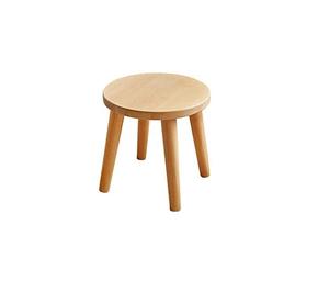 Natural Solid Wood Step <b>Stool</b> Plant Stand Round Footrest with Detachable Legs Portable Vanity <b>Stool</b> for Living Room - Product Image 1