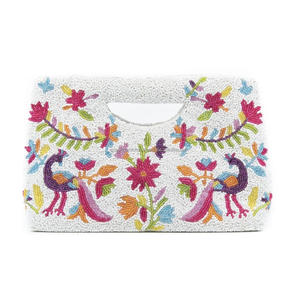 Bolsos de mano de lujo personalizados de utilidad India hechos a mano para mujer, bolsos de mensajero bohemios para mujer, bolsos de mano de noche con cuentas para mujer - Product Image 6