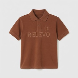 Polo à manches courtes pour homme Relevo, logo brodé, coupe classique, coton, vêtements décontractés - Product Image 2