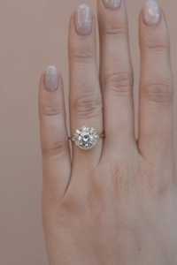 Bague de fiançailles vintage Art Déco avec diamant de laboratoire taille baguette, or massif 14 carats, 1,7 mm, unique, moderne et classique, pour mariage - Product Image 5