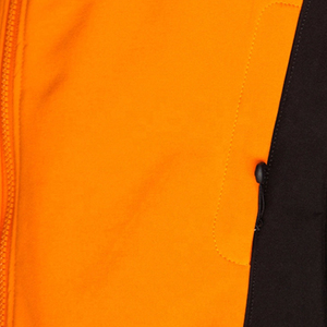 Women's High Quality Premium Orange Hooded Fleece <b>Jacket</b> Full Sleeve Windproof Zipper Closure Contrast Color Autumn Wear - Product Image 6