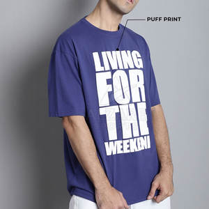 T-shirts imprimés en relief à manches courtes pour hommes, usage extérieur, prix de gros, vente en ligne - Product Image 3