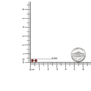 Orecchini a lobo classici a 4 griffe in oro bianco 10K con diamante rosa creato in laboratorio da 1/2 carato totali (colore rosa fantasia) - Product Image 6