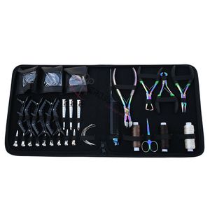 Hair Extension Installation Tools Crimping Bead Remover Plier <b>Tap</b>-In Press Plier Comb Thread Scissor Needles Hair Gripping - Product Image 1