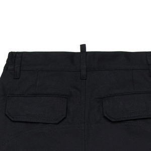 Short cargo moderne pour garçons, design uni avec fermeture à boutons et poches, tissu en mélange de coton et de polyester, léger et respirant - Product Image 5