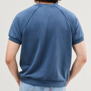 Sudadera de Manga Raglán para Hombre, Cuello Redondo, Color Sólido, Informal, de Punto, Algodón, Corte Regular, para Otoño, NUEVO - Product Image 2