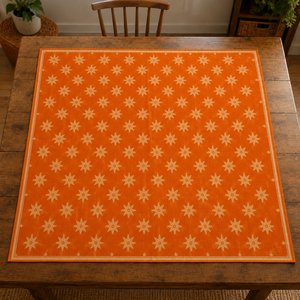 Écharpe carrée en soie unie imprimée orange, tissu velours 220g, élégante, unisexe, toutes saisons, idéale pour emballer les cadeaux et l'extérieur - Product Image 2