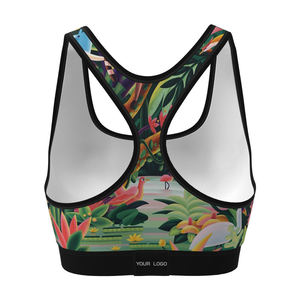 Professional Seamless Ribbed Sports Bra Wireless Padded Workout Bra Breathable Gym Fitness Crop <b>Top</b> USA Europe Trend Style 2026 - Product Image 2