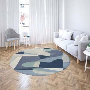 Custom Contemporary Abstract Wool Rug multi color Custom Handmade Tufted <b>Carpet</b> for Home Decor Interiors for Picnics - Product Image 1
