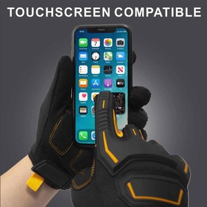 Gants de sport en cuir TPR à doigts entiers, haute qualité, résistants aux chocs, pour hommes, prix de gros - Product Image 2