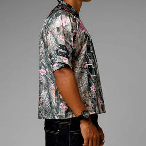 Vente en gros de maillots de football américain tendance pour hommes, coupe ample, imprimé camouflage floral, streetwear personnalisé, fabricant OEM - Product Image 3