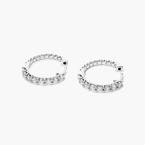 Pendientes de Aro de Plata 925 con Baño de Oro y Moissanita, Piedras Brillantes Talladas, Joyería Fina de Lujo Ligera, Regalo para Mujer - Product Image 6