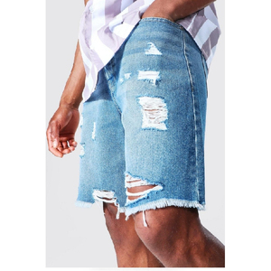 Custom Men's Vintage Half Pants Loose Baggy Denim <b>Jean</b> Shorts with Casual Style Eco-Friendly Summer Streetwear <b>Work</b> Shorts - Product Image 3