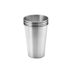 Vasos de Acero Inoxidable Ecológicos de Una Sola Capa a Precios Económicos, Aptos para Lavavajillas, Irrompibles, para Cerveza y Agua - Product Image 1