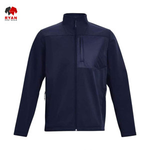 Veste softshell personnalisée Ryan Pro Gear pour homme, tissu confortable, fermeture éclair avec logo personnalisé, vêtements décontractés - Product Image 1