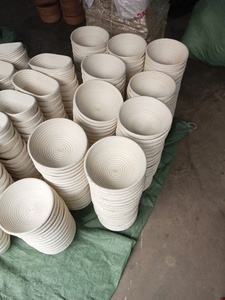 ตะกร้าหวายสำหรับพักแป้งแบบกลม ทำมือ สำหรับทำขนมปังซาวโดว์ มีจำหน่ายจำนวนมาก - Product Image 4