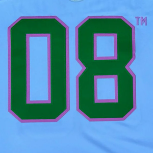 Camiseta de Fútbol AKA para Mujer, Azul Claro, Verde, Morado, Cuello en V, Manga Corta, Estilo Griego, Deportiva - Product Image 3