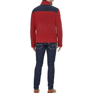 Dernier design, fabrication usine, prix compétitif, veste polaire pour homme, col montant, logo frontal, imperméable, respirante, vente en gros, hiver pour homme - Product Image 2