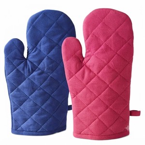 Guantes de Horno STALWART IMPEX SWI-OG-005 de Algodón Estampado con Aislamiento Térmico, Diseño Cosido de Color Sólido, Ecológicos, Duraderos, Lavables a Mano - Product Image 4