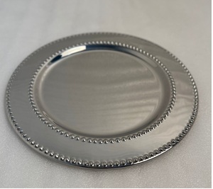 Round Iron Charger Plate With Mirror Polish For Formal Dinner Table Setting Hotel Banquet And Premium Restaurant - Product Image 1