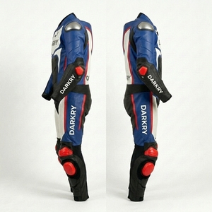 Combinaison de course en cuir personnalisée pour moto, équipement de protection pour motard, vêtements de motard pour la piste, en cuir de vachette, fabricant OEM - Product Image 4