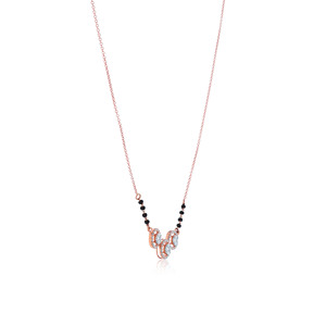 สร้อยคอเพชรทรงกลมแบบแฟนซีเคลือบทองคำขาว 14K สำหรับผู้หญิง สไตล์คลาสสิก เหมาะสำหรับใส่ทุกวัน ได้รับการรับรองจาก IGI - Product Image 2