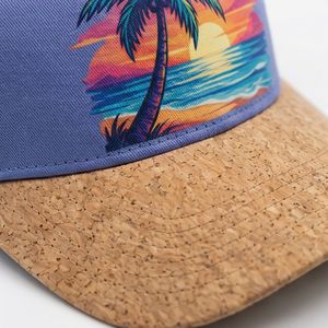 Gorra de béisbol Sunset Palm Cork Brim, deportiva, para exteriores, con diseño novedoso, ventilada, universal, de primera calidad, para hombre, modelo A1 - Product Image 4