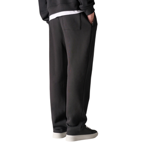 Ensemble de survêtement à capuche pour homme avec logo personnalisé, sweat à capuche et pantalon droit à cordon de serrage, coupe classique, style streetwear décontracté - Product Image 5