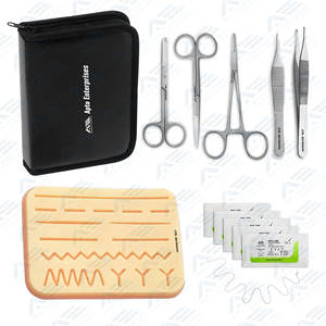 Équipement d'enseignement Pad-Needle Ciseaux Populaire Bonne Qualité Peau Comme Silicone Suture Kit Pour Les Étudiants En Médecine - Product Image 6