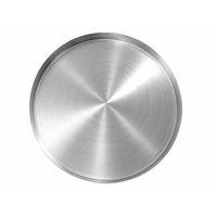 Plateau rond en métal argenté minimaliste, plateau de service de luxe pour hôtel, restaurant, bar, plateau décoratif de qualité alimentaire pour la cuisine