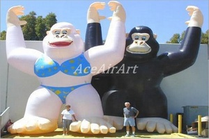 เต็นท์กอริลล่าเป่าลมได้สำหรับรถยนต์เต็นท์ทรงบอลลูนทำจากวัสดุอ็อกซ์ฟอร์ด20FT ได้กำหนดได้เองโมเดลโฆษณาสำหรับงานเลี้ยงขนาด6ม. - Product Image 4