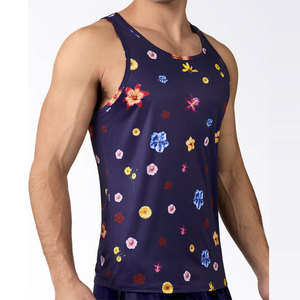 Débardeur Sportif Côtelé Personnalisé en Polyester/Coton, Coupe Slim, Haute Qualité, Streetwear, Impression de Logo Vierge - Product Image 3