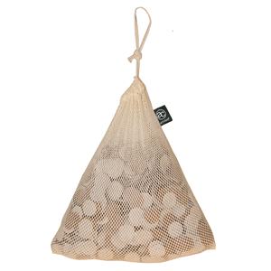 High Quality Cotton Mesh <b>Bag</b> for Grocery Vegetable & Fruit Packaging Manufacturer Wholesaler Drawstring <b>Sealing</b> Handle Cosmetics - Product Image 3