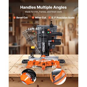 Sega Combinata da Banco e Troncatrice 2-in-1 da 8-1/4 Pollici con Allineamento Laser di Precisione, 4800 RPM, 240V - Product Image 4