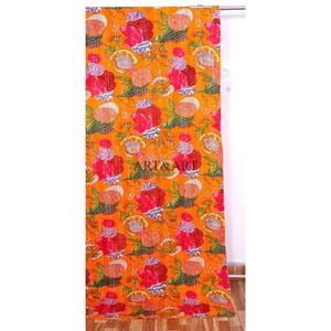 Couverture Kantha en coton biologique 100% double taille, imprimée à la main au Rajasthan, réversible, vintage, écologique, pour toutes les saisons, confortable - Product Image 3