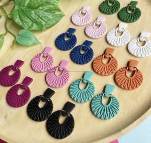 Simple Resin Pendent Necklace Earring Sets Creative Resin Drop Pearl Gemstone <b>Stitching</b> Color Necklace <b>Charm</b> Pearl Jewelry Sets - Product Image 4