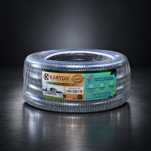 KARYON Heavy Duty PVC Spring <b>Hose</b> Steel Wire Reinforced <b>Vacuum</b> Resistant Flexible Suction Discharge Tube Water Transfer 48-152mm - Product Image 1