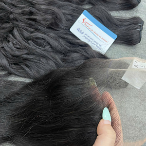Paquetes de Cabello Humano Vietnamita 100% Natural Ondulado con Cierre de Encaje HD de 8 a 34 Pulgadas - Proveedor Mayorista - Product Image 5