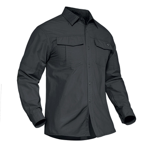 Chemises Polo Tactiques pour Hommes, 3 Boutons, Motif Uni, Tricotées, 100% Haute Qualité, Séchage Rapide, Anti-Plis, Meilleures Ventes - Product Image 3