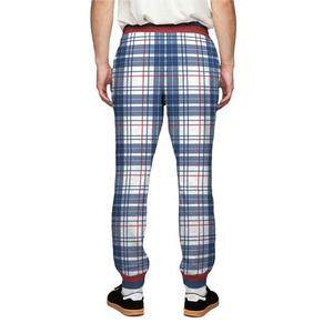 Men's <b>White</b> Embroidered Sweatpants With Red Logo Elastic Waist Drawstring Casual <b>Joggers</b> Midweight Cotton Autumn Wear - Product Image 6