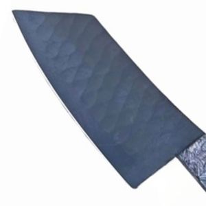 Couteaux à découper professionnels traditionnels avec lame de coupe rectangulaire large, manche en bois durable et étui en cuir pour la viande - Product Image 6
