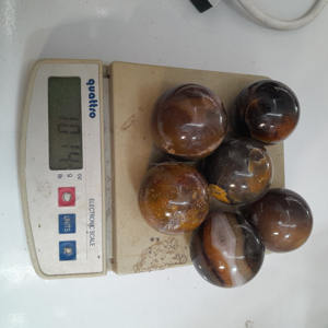 Sphère de cristal d'agate naturelle de Timor d'Indonésie de haute qualité en gros Taille 40 mm Pierres précieuses Artisanat Cristal de guérison - Product Image 4