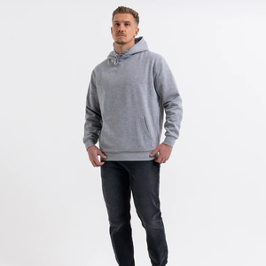 Sudaderas con Capucha de Algodón Grueso para Hombre, Ropa de Alta Calidad, Logotipo Personalizado Bordado, Diseño Sólido, Talla Grande, Esenciales - Product Image 1