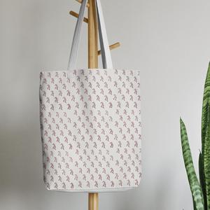 Bolso de Mano con Estampado de Bloques Jaipuri Hecho a Mano con Motivos de Hojas, Diseñado para Mujeres Modernas, Bolsos Estampados de Moda de Verano - Product Image 5