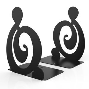 Professional Office Metal Bookends With Strong Steel Support For Heavy <b>Books</b> And Files Organizer - Product Image 3
