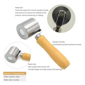 Cinta Eternabond para reparación de techos de RV, rodillo para uniones metálicas con mango de madera, soldadura por aire caliente para paneles de insonorización de audio automotriz - Product Image 3