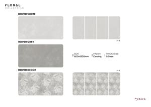 Carreaux de porcelaine texturés innovants 60x120cm 600x1200mm 24x48 Design moderne en relief pour applications architecturales - Product Image 3