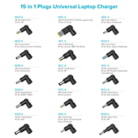 Cargador Universal de 65W para Portátiles HP, Dell, Samsung, Sony, Acer, Asus, Toshiba, ThinkPad, Fujitsu, Ultrabook